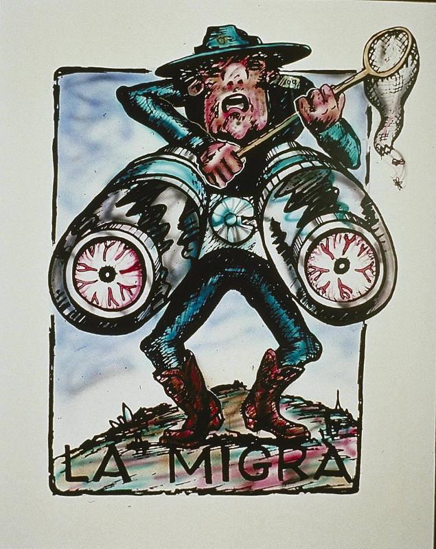 La Migra (the Border Patrol) from the "Border Stereotypes" series