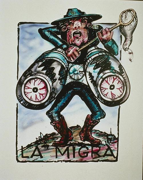 La Migra (the Border Patrol) from the "Border Stereotypes" series