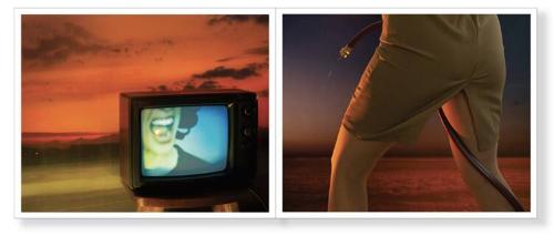 The Scream Televised (self-portrait); Cowboy Shot, Hose, Side (self-portrait)